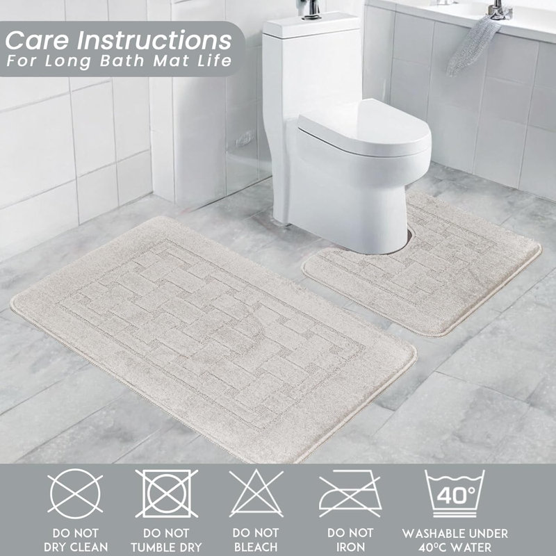 Manufactured Wood Non-Slip Bath Mat