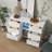 Modern White Gloss Sideboard Cabinet With Advanced LED Light And Powerful Storage