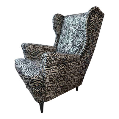 Heaney Velvet Wingback Chair