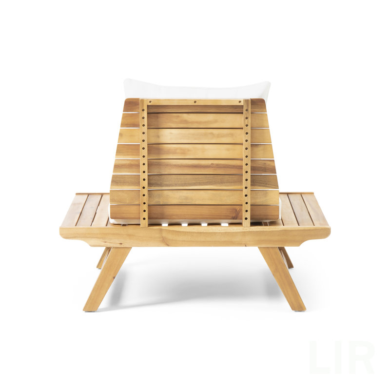 Fauteuil club d'extérieur, Blanc / sarcelle