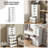17.7" W 8-Drawer File Cabinet with Concealed Handles, Modern Storage Dresser & Filing Cabinet with drawers For Home Office