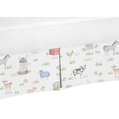Jupe de lit de bébé Farm Animals