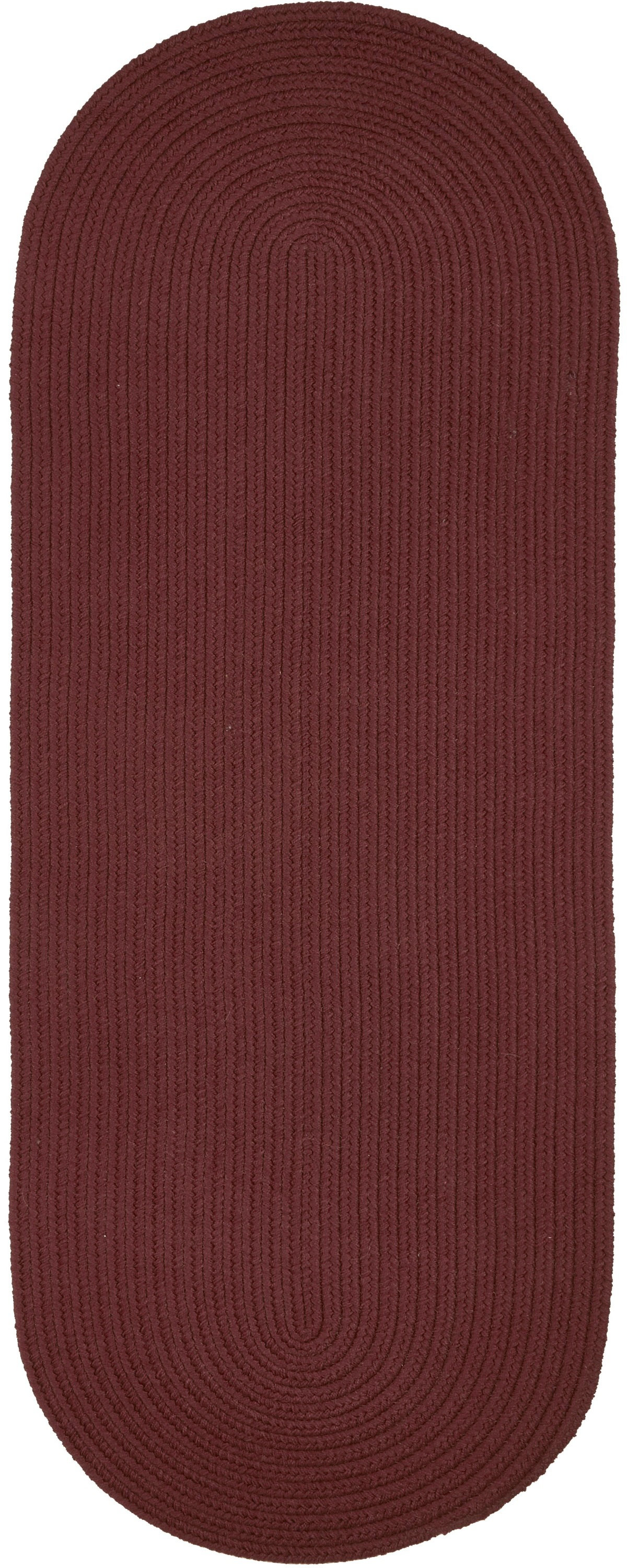 August Grove® Smyth Hand Braided Burgundy Indoor / Outdoor Rug ...