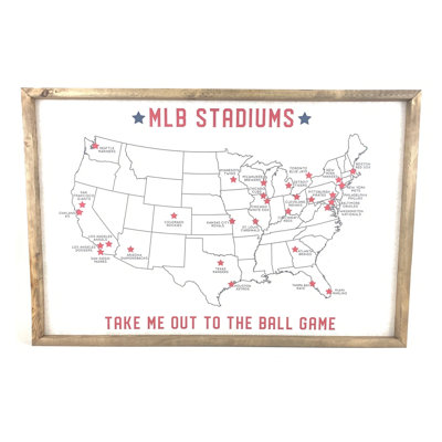 Mlb Stadium Map Pinboard