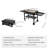 Commercial Griddle on Cart, 36" Heavy-Duty Manual Flat Top Griddle, 4-Burners Restaurant Portable Tested toStandards, Outdoor Cooking Station with Side Shelves, Steel Propane Gas Griddle