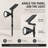 Solar LED Outdoor Landscape Spotlight with Ground Stake, 18 LEDs, Black