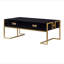 Modern Black Rectangular Coffee Table With 4 Drawers-1271820318