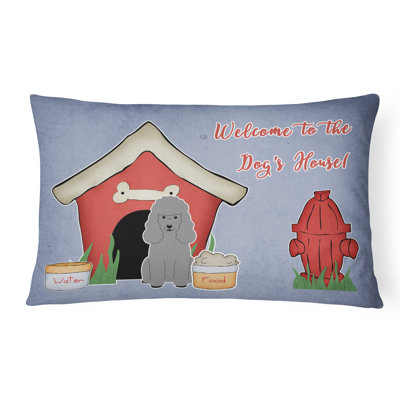 Wildlife Dog House Indoor/Outdoor Heavyweight Canvas Lumbar Pillow
