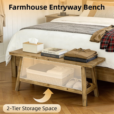 Banc en bois 43 po