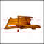 Chaise Adirondack d'extérieur ou d'intérieur en bois, pliable, chêne