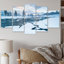 Hiver Alaskan Beauty III - Paysages, art mural, salon - 5 panneaux