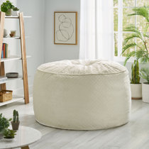 6' Large Bean Bag Lounger with Memory Foam Filling and Washable Cover -  Relax Sacks