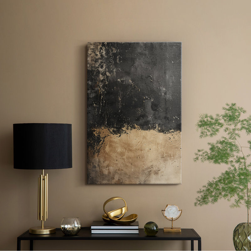 ABSTRACT Series CECXLI - Toile tendue avec châssis de qualité supérieure - Prêt à être accroché, H 27 po x l 18 po