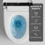 Toilette moderne et intelligente avec siège de bidet intégré, ouverture / fermeture automatique, siège chauffant, séchoir à air chaud et capteur de pied