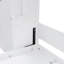 Grand lit escamotable mural avec placard, tiroirs et tablettes