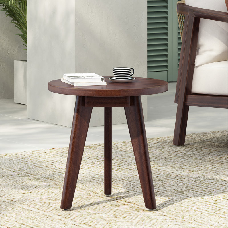 Table d'appoint ronde en bois Marina