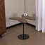 Table d'appoint en forme de papillon, 55 cm (21,7 po), table d'appoint sculpturale moderne avec plateau en noyer et piètement en métal, idéale pour le salon, la chambre ou le canapé.