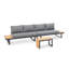 Canapé modulaire modulaire avec table basse