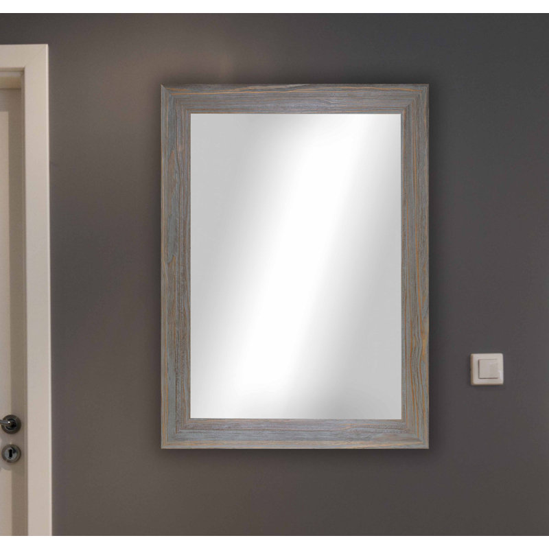 Pernie Wood Flat Mirror, 45.75" H x 39.75" W