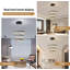 3 Rings Acrylic LED Tiered Chandelier,Dimmable Modern Pendant Light for Kitchen Living Room Bedroom