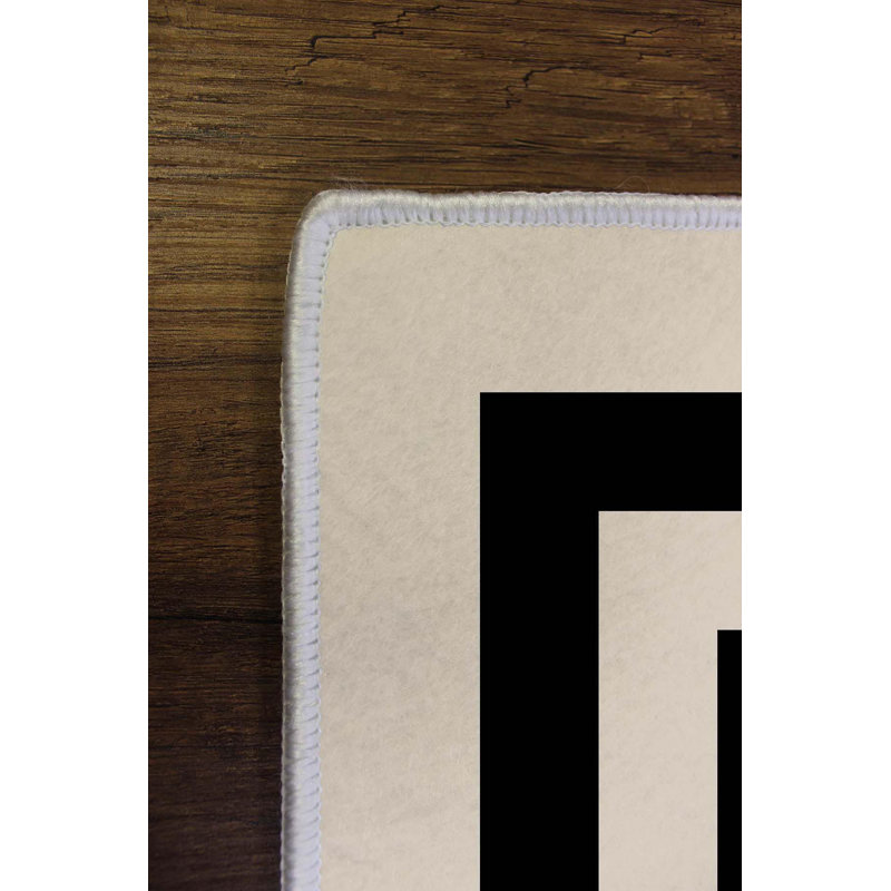 Tapis beige / noir Madlen, Rectangle 2 pi x 3 pi 3 po