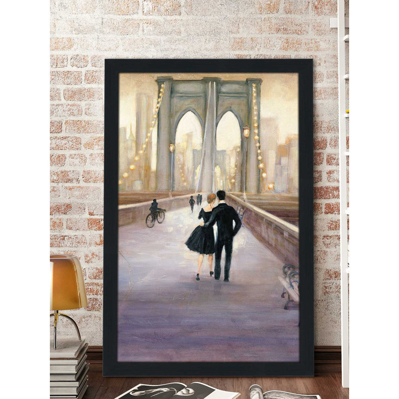 « bridge to ny », reproduction de peinture à l’acrylique, H 27,5 po x l 21,5 po x P 0,75 po