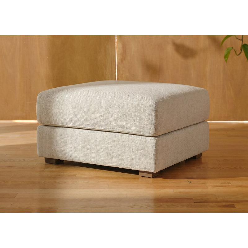 All-Natural Elevate Ottoman, Natural Hemp Blend