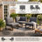 Anusri 3-Person Modular Aluminum Patio Sectional-1798082606