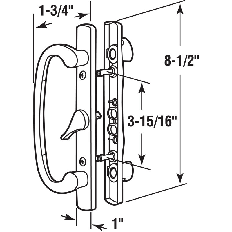 Prime-Line Sliding Door Handle Set
