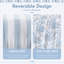 Ensemble de literie bleu pour lit double et queen, couette à volants en microfibre, chambre à coucher à motif floral en toile