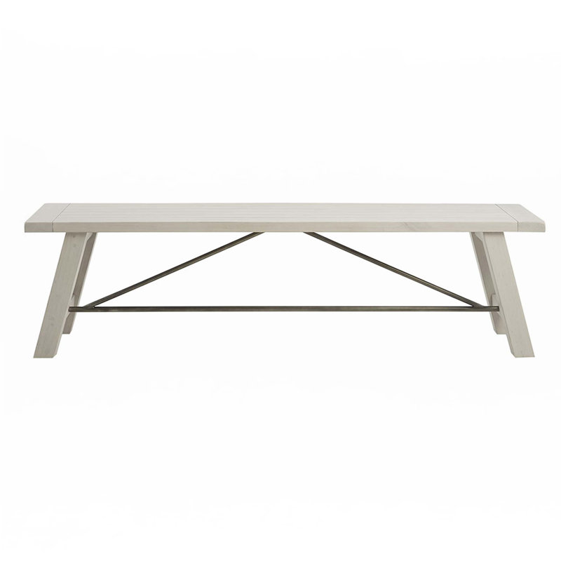 Dining Bench, Reclaimed White