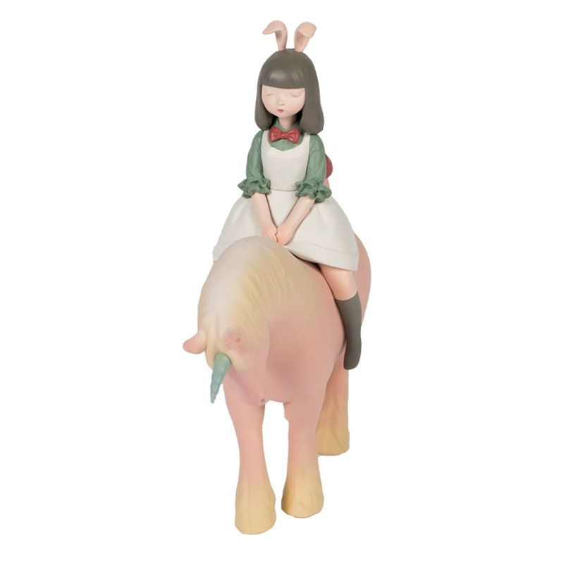 Minimalist Unicorn Polyresin Floor Ornament