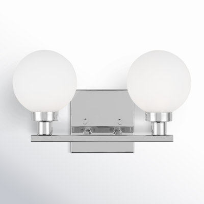 2 Light Frosted Dimmable Vanity Light