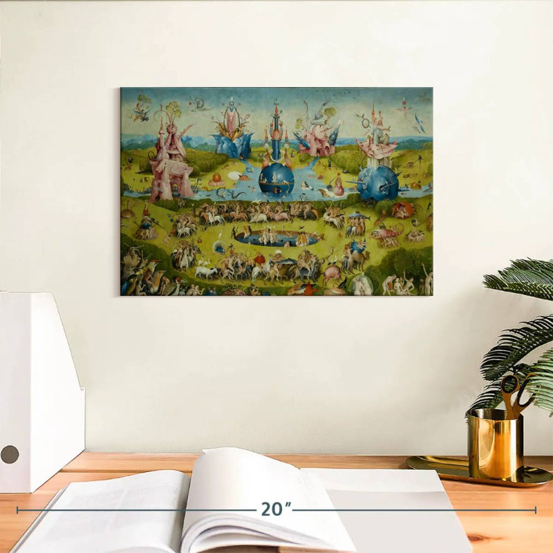 Leisha Le jardin des délices terrestres IV, H 8 po x l 12 po