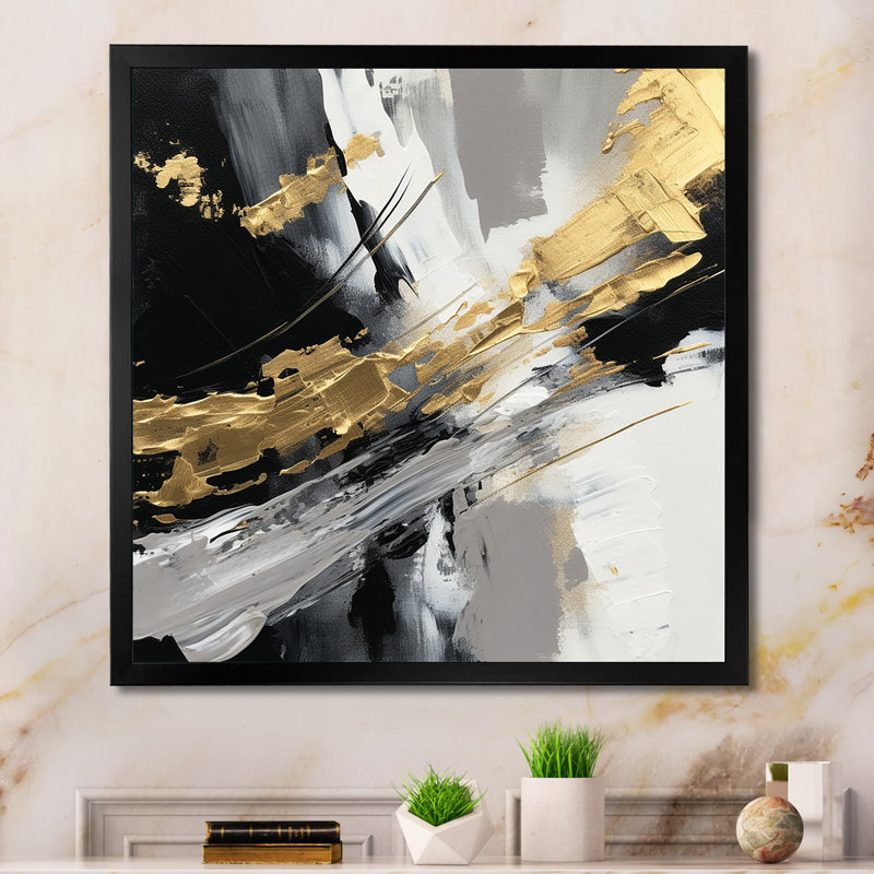 Mystery Awakening II - reproduction d'art sur toile abstraite encadrée, H 16 po x l 16 po x P 1 po