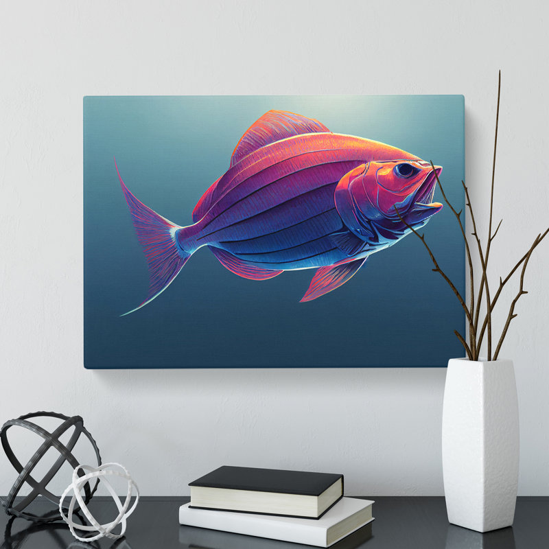 Swimming Fish Vol.2 - Wrapped Canvas, 40cm H x 60cm W x 3cm D