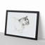 Cat by Jean Bernard - Picture Frame Drawing Print-55513519-55513514