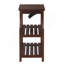Table d'appoint espresso avec station d'alimentation USB