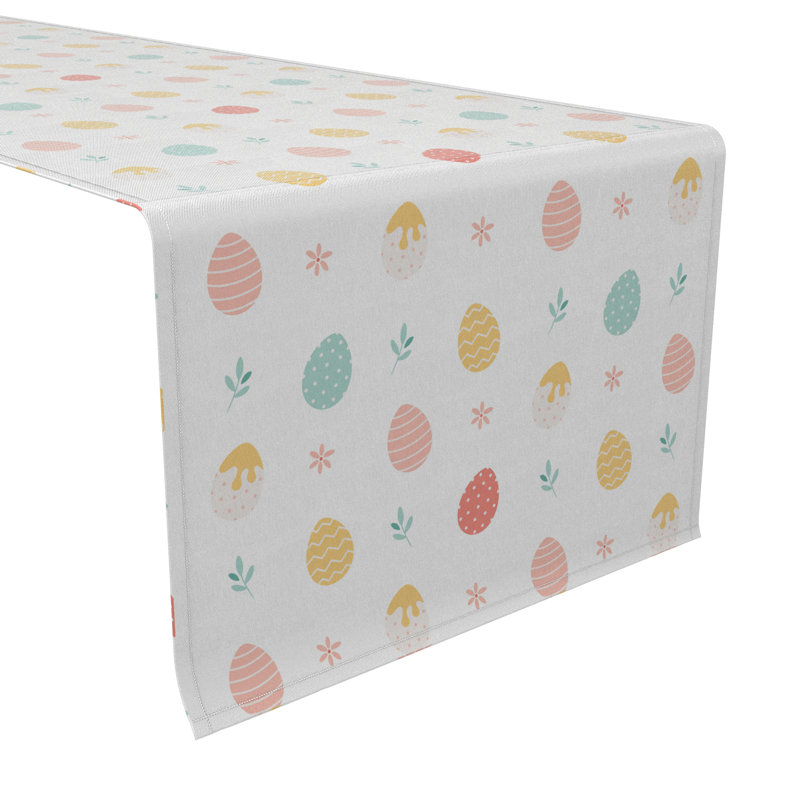 Forestal Rectangular Cotton Twill Table Runner, 108" L x 16" W 