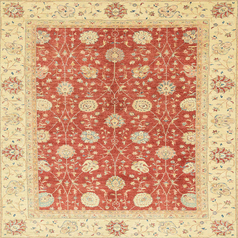 Tapis abstrait moderne 2751, Carré 4 pi