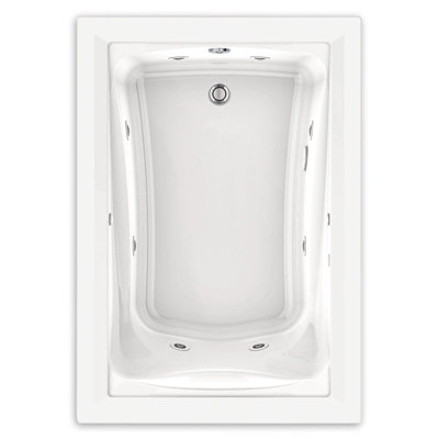 Green Tea 60'' x 42'' Drop-In Whirlpool Acrylic Bathtub