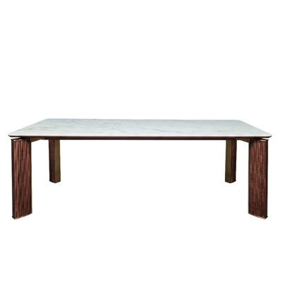 Metal Base Dining Table