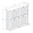 Shoe Storage Cabinet with 4 Flip Drawers
