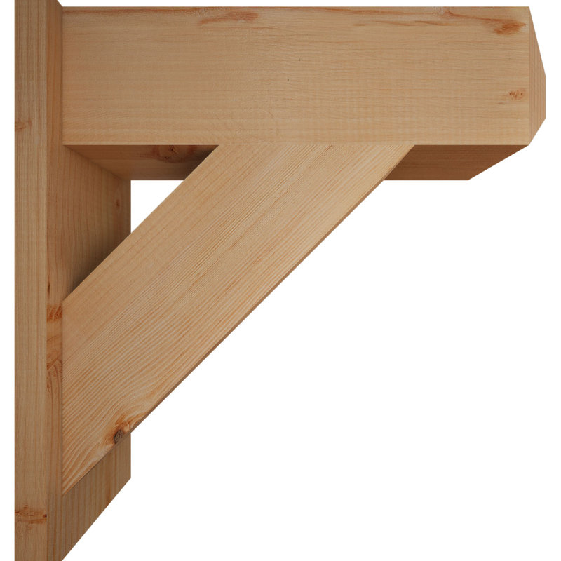 Artisan traditionnel en bois rustique, P 22 po x H 22 po, Sapin Douglas de 7 1/2 po (lisse)