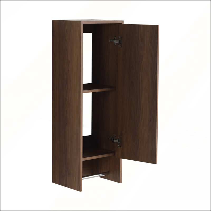 Petite armoire murale de 12 pouces avec porte à fermeture douce pour salles de bain et espaces de rangement compacts
