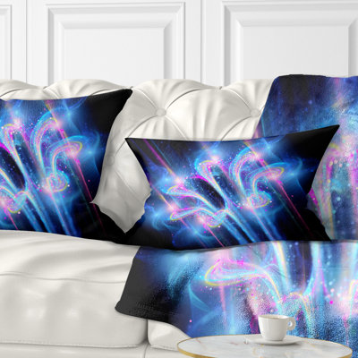 Coussin lombaire en fleur d’espace floral fractal