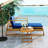 Acacia Wood Outdoor Lounge Set-2057971064