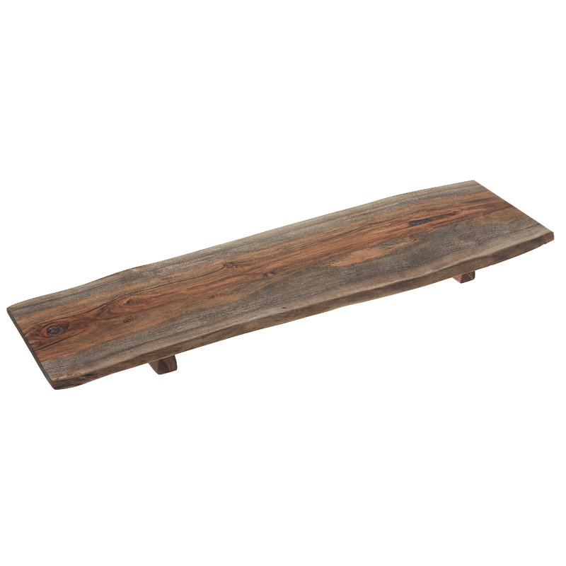 Petit plateau de service rectangulaire en bois d'acacia