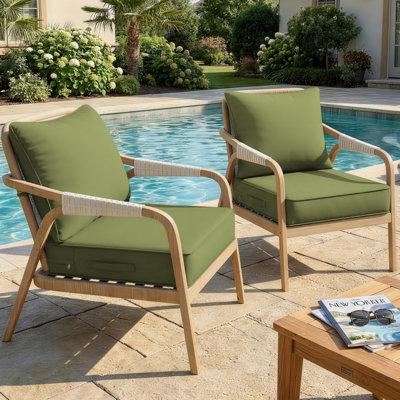 Housse de coussin de siège d'extérieur pour patio avec fond antidérapant