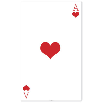 Ace of Hearts Cardboard Standup